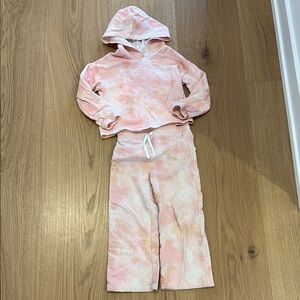 Kids Pink Tie-Dye Matching Set